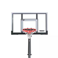 54 In. Polycarbonate Adjustable In-Ground Basketball Hoop
