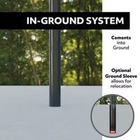 54 In. Polycarbonate Adjustable In-Ground Basketball Hoop