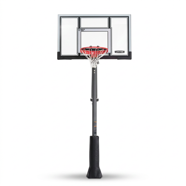 54 In. Polycarbonate Adjustable In-Ground Basketball Hoop