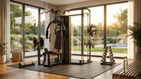 Home Gym Smith Machine with 138LB Weight Stack, Leg Press & LAT Station for Full Body Workouts — Lifestyle
